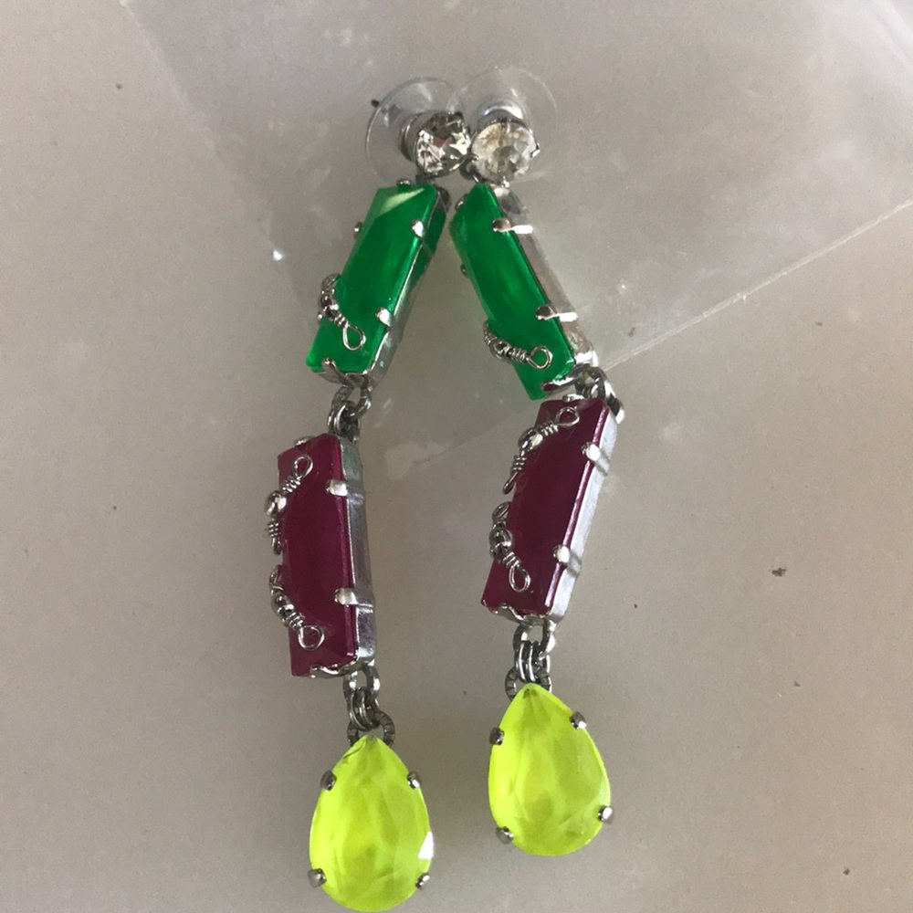 Crystal Drop Statement Earrings